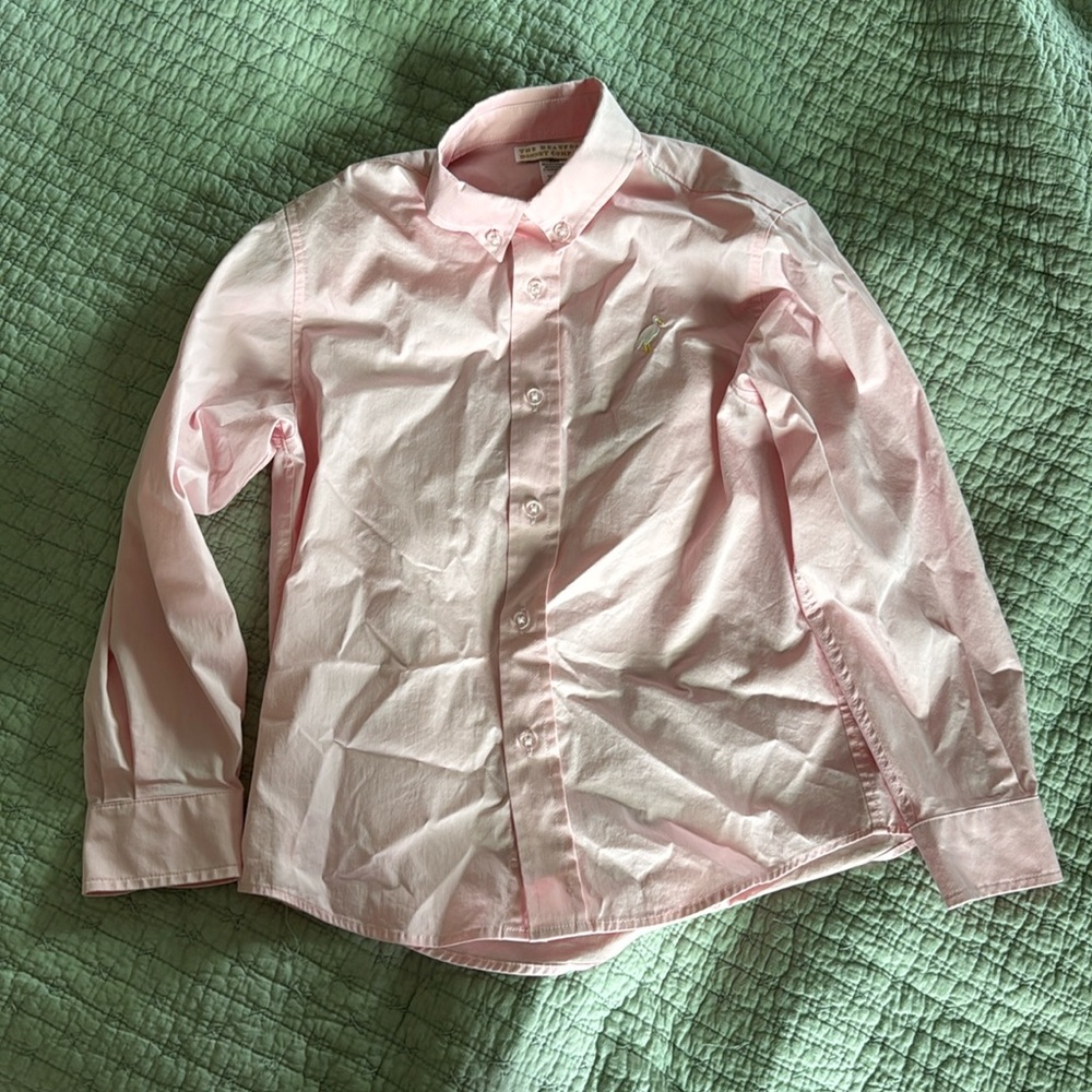 Beaufort bonnet size 8 boys pink shirt no stains